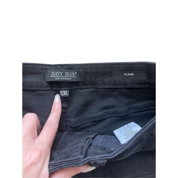 Judy Blue Distressed Flare Jeans – Size 11/30 - Picture 3 of 7